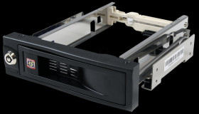 HSB100SATBK 5.25in Trayless Mobile Rack for 3.5in HD