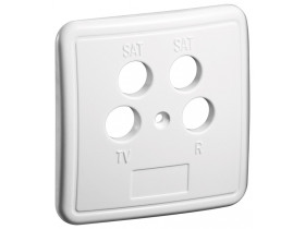 pokrywa 4-otworowa do gniazd antenowych