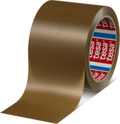 Packaging tape, 75 x 0.049 mm, PVC film, brown, 66 m, 04120-00043-00