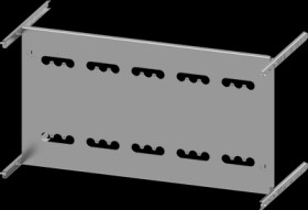 Mounting plate, metal, (L x W x H x D) 800 x 800 x 400 x 400 mm, for 3VA20 (100A), 3 pole, plug-in socket, 8PQ6000-8BA51