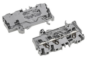 Kostka zaciskowa na szynie DIN WAGO poziomy: Pojedynczy 20 → 10AWGWciskany zacisk Cage Clamp TOPJOB S, 2004 32A