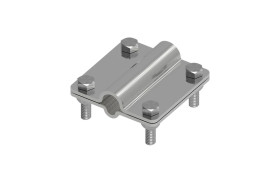 Złącze uniwersalne 2-elem. 80x80 drut8-pręt16 stal nierdzewna 215.6 NI 21500605