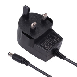 500mA 12VDC Switching Plugtop Power Supply 3-Pin UK 6W