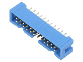 2-1761603-8 Gniazdo IDC męskie PIN: 24 proste THT złocony 2,54mm