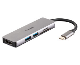 Hub USB USB 3.0 DUB-M530 2 USB USB C, D-Link