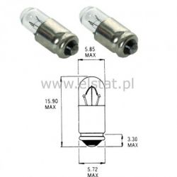 Żarówka 24V 50mA Cokół MG5,7