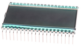 Wyświetlacz monochromatyczny LCD, , 7-segmentowy, podświetlanie LED, RS PRO