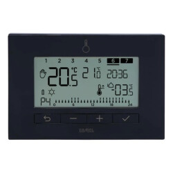 Regulator temperatury tygodniowy 230V przekaźnikowy LPR-03 czarny THL10000027-WUN