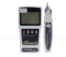 Tester okablowania LCD, RJ-45, RJ-11 z cyfrowym szukaczem par, WT26G