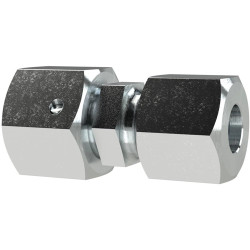 Reducer piece, L 38.5 mm, 400 bar, steel, galvanized, for pipe systems, 159310