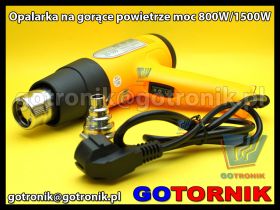 Opalarka na gorące powietrze moc 800W/1500W ZD-509