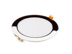VT-1807CH 18W Panel LED chrom barwa: 6400K okrągła 6348 V-TAC