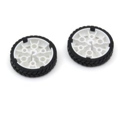 N20 ABS Rubber Wheel - koła 43x9mm (białe)