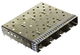 SFP+ klatka, seria: SFP+, typ: Klatka grupowa, rodzaj: żeńskie, l. portów: 4, 8.95 x 57.25 x 48.7mm,