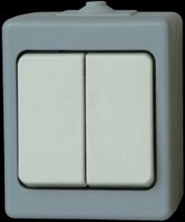 5635.4800.1 Series switch, wet room IP 44, surface-mounted, grey