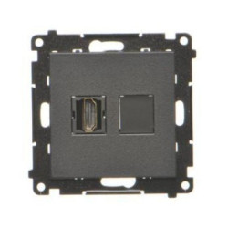 SIMON55 czarny TGHDMI.01/149 Gn. HDMI poj.