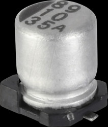 35CE22AX SMD-Capacitor, 22 µF, 35 V, 105 °C, 1000 h