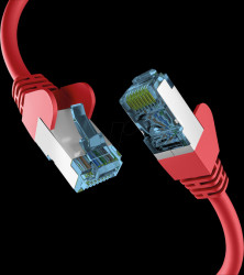 EC020200170 Patch cable, Cat.7 raw cable, S/FTP PiMF, 7.5 m, red