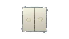 Simon Basic Przycisk Żaluzjowy Dwubiegunowy Beżowy Bmz1.01/12