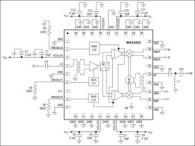 High-Dynamic-Range, Direct Up/Downconversion 1500MHz to 3000MHz Quadrature Modulator/Demodulator