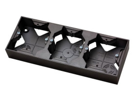 IMPRESJA Puszka instalacyjna 3 potrójna naścienna 32mm antracyt PNP-3Y/50 OSPEL