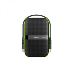 Dysk zewnętrzny Silicon Power Armor A60 5TB 2.5iquot USB 3.25400 obr/min Green-Black