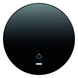 Klawisz z soczewką i nadrukiem symbolu caliświatłocali R.1/R.3 czarny połysk 16212035