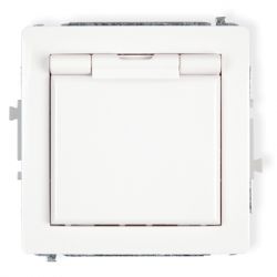 Mechanizm gniazda bryzgoszczelnego 2P+Z (klapka w kolorze obudowy)