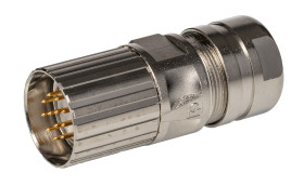 Złącze wielostykowe przemysłowe 12-pinowe M23 Montaż na kablu Wtyczka Phoenix Contact