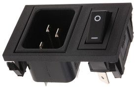 Złącze IEC IEC C20, na Zatrzask Męski 16A Prosty liczba bezp None Szybkozłączne Bulgin