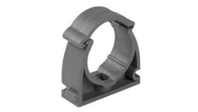 Uchwyt Zamykany Do Rur Elektroinstalacyjnych, Sztywnych Uze 25 Zamykany Szary...