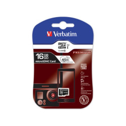 Karta 16GB microSD HC class10 bez adapteraVERBATIM
