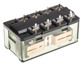 Przekaźnik monostabilny, DPDT, 24V dc, 300mW, -50 → +60°C, montaż PCB, Panasonic