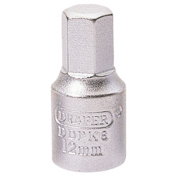 Draper 38326 12mm Hexagon - 3/8&quot; Square Drive Drain Plug Key