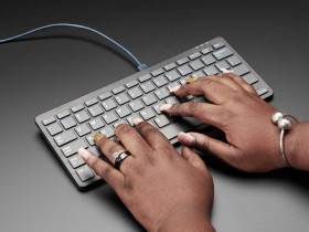 Adafruit Official Raspberry Pi Keyboard - Black and Gray