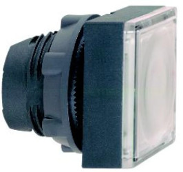 Główka przycisku podśw. biała kwadr. kryta O22 z sam. powr. zing. LED ZB5CW313