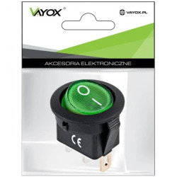 Przełącznik IRS-101-8C/D 12V zielony Vayox PAK.