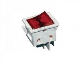 Przeł. kołys. ON-OFF-ON chwilowy 4p podśw. biały