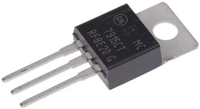 Regulator napięcia -15 V TO-220 Otwór przezierny wyjścia: 1 Stałe MC7915CTG