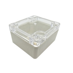 obudowa 64x58x35 IP65 jasna, przezroczyste wieko