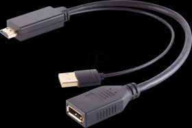 BS10-01010 HDMI adapter, HDMI-A male &gt; DisplayPort female, 30cm