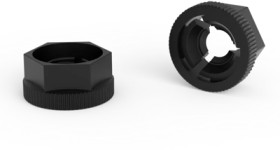 Push-in nut, M10, W 19 mm, H 10.4 mm, outer Ø 21.4 mm, PA, BYB-3-16H9883