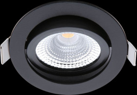 ED-10029 LED flush-mounted spotlight, dimmable, 5 W, 450 lm, 2700 K, roun