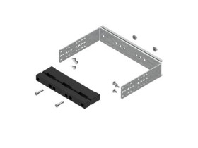 Wspornik z nośnikiem BBS 3-biegunowy szerokość 1 (250 mm) do szyn prądowych o rozstawie 60 mm montaż szyn w pionie na WP-A/WP-T