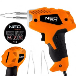 Lutownica transformatorowa 100W + pasta lutownicza 10g, końcówki lutownicze 3szt 19-153 NEO