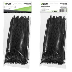 Opaski zaciskowe 2,5mm / 150 mm czarne 100 szt. VOZ-25150B Vayox