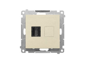 SIMON 55 Gniazdo HDMI szampański mat TGHDMI.01/144 KONTAKT SIMON