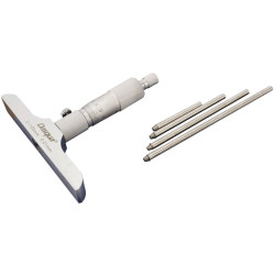 Dasqua 4611-8120 Depth Micrometer with Interchangeable Rod 0.01 mm