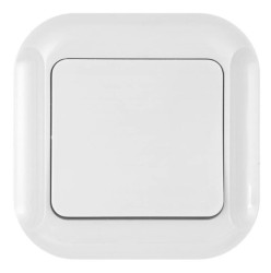 TOPAZ Łącznik p/t 10A, 250V, schodowy biały 00060278