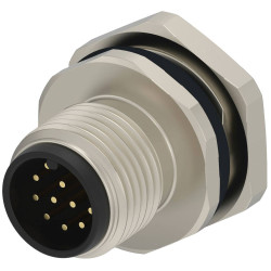 TE Connectivity T4171230012-001 Circular DIN Connector M12 Male Front Mount